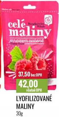 LYOFILIZOVANÉ MALINY 30g 