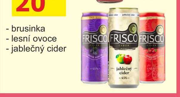Frisco míchaný nápoj 330ml plech, různé druhy