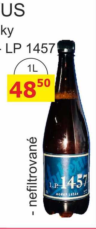 Pivovar Kácov Hubertus Pivo nefiltrované 1,5l