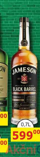 Jameson Black Barrel 0,7l 40%