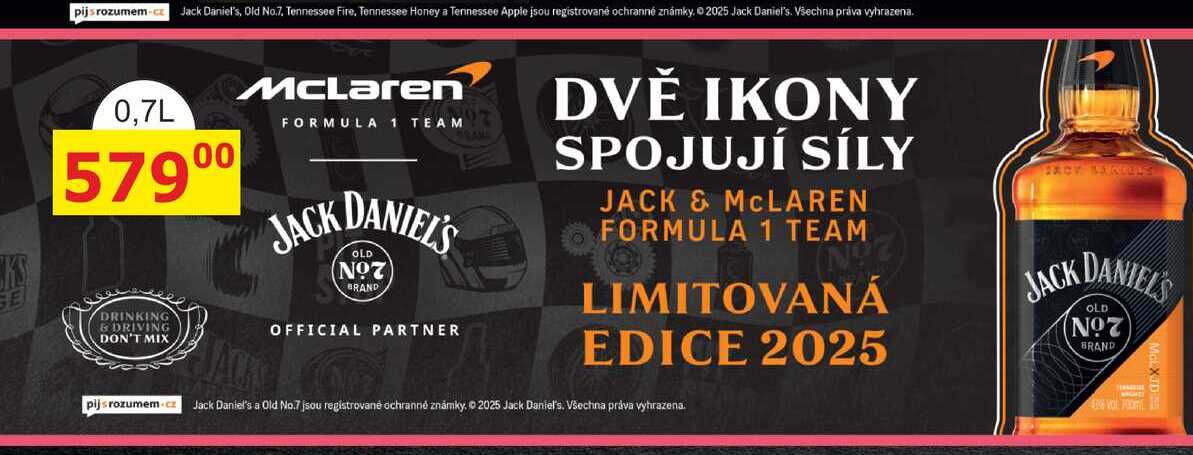 Jack Daniel's McLaren Formula 1 Team 2025 0,7l 43% GB L.E.