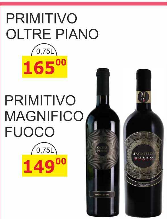PRIMITIVO OLTRE PIANO 0,75L 