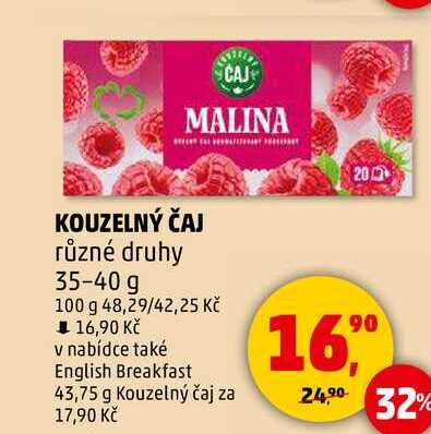 KOUZELNÝ ČAJ různé druhy, 35-40 g