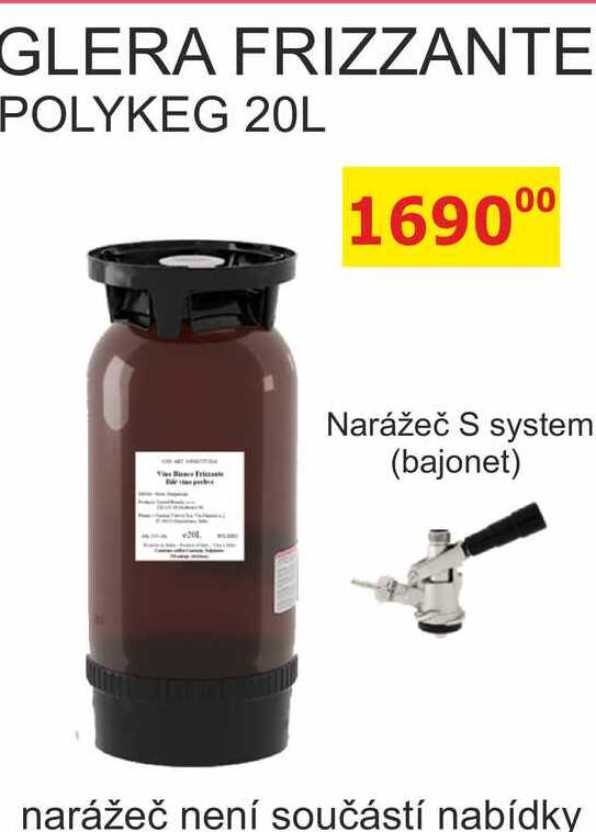 GLERA FRIZZANTE POLYKEG 20L 