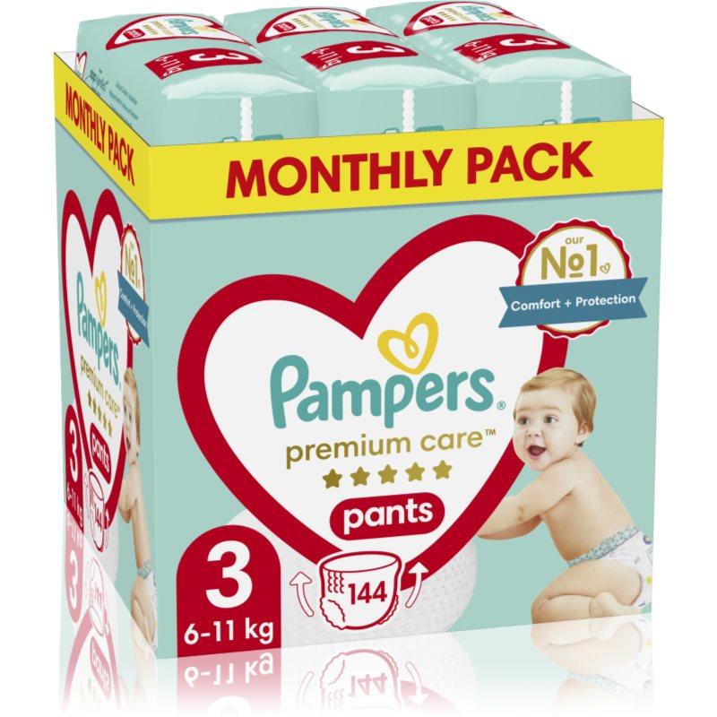 Pampers Premium Care Pants Size 3 plenkové kalhotky 6-11 kg 144 ks