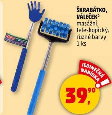 ŠKRABÁTKO, VÁLEČEK masážní, teleskopický, 1 ks 