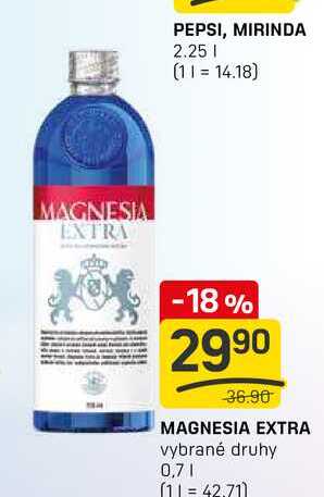 MAGNESIA EXTRA vybrané druhy 0,7l