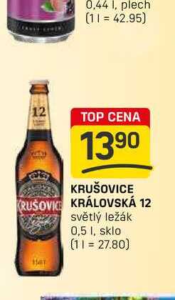 KRUŠOVICE KRÁLOVSKÁ 12 světlý ležák 0,5l