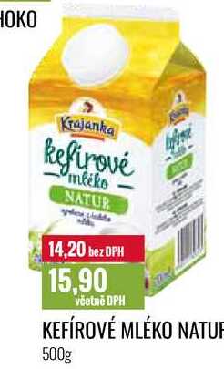 KEFÍROVÉ MLÉKO NATUF 500g 
