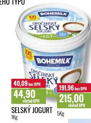 SELSKÝ JOGURT 1Kg, 5Kg