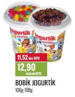BOBÍK JOGURTÍK 106g-108g 