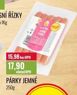 PÁRKY JEMNÉ 250g 