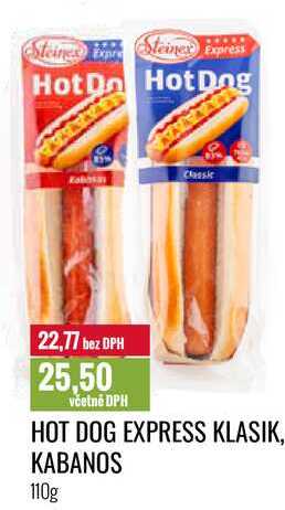HOT DOG EXPRESS KLASIK, KABANOS 110g 