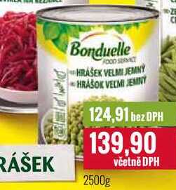 Bonduelle hrášek 2500g