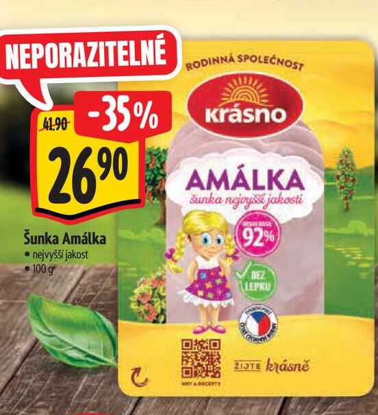   AMÁLKA šunka 100 g