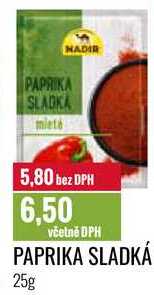 PAPRIKA SLADKÁ 25g 