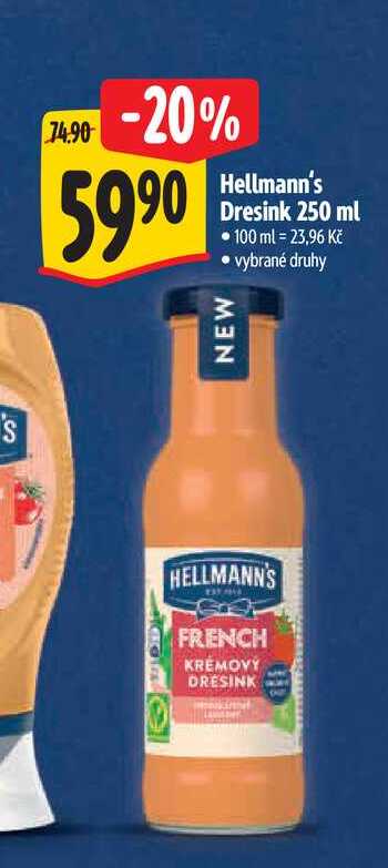   Hellmann's Dresink 250 ml 