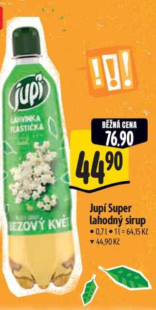  Jupí Super lahodný sirup  0,7 l
