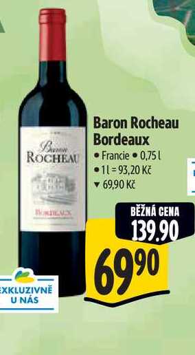   Baron Rocheau Bordeaux  0,75 l