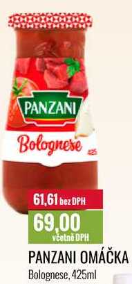 PANZANI OMÁČKA Bolognese, 425ml 