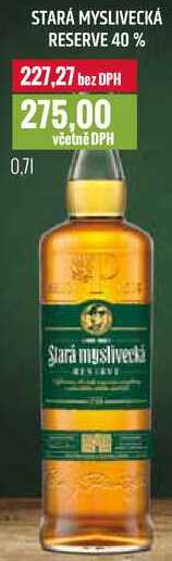 STARÁ MYSLIVECKÁ RESERVE 40% 0,7l