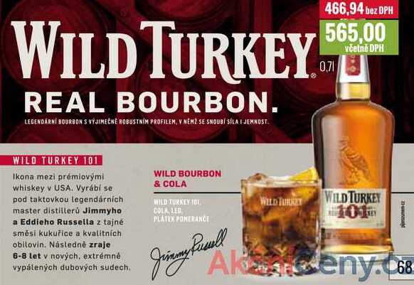 WILD TURKEY REAL BOURBON 0,7l