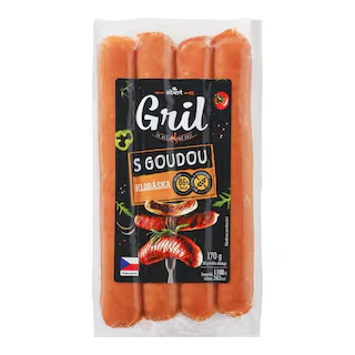 Albert Klobásky s goudou 170 g  