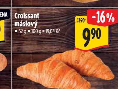  Croissant máslový 52 g  
