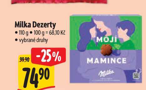 Milka Dezerty 110 g  