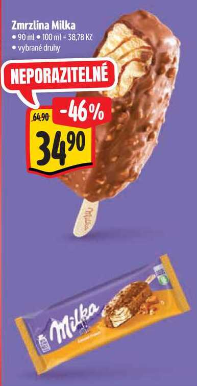 Zmrzlina Milka, 90 ml 
