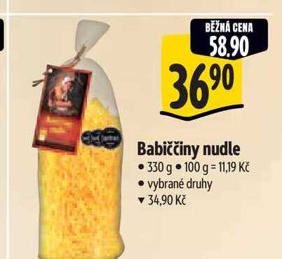   Babiččiny nudle 330 g 
