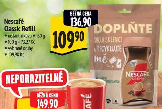Nescafé Classic Refill, 150 g