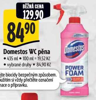 Domestos WC pěna, 435 ml 
