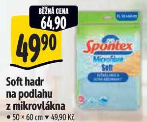 Soft hadr na podlahu z mikrovlákna 