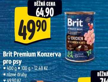 Brit Premium Konzerva pro psy, 400 g