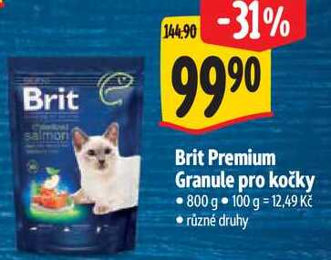 Brit Premium Granule pro kočky, 800 g 
