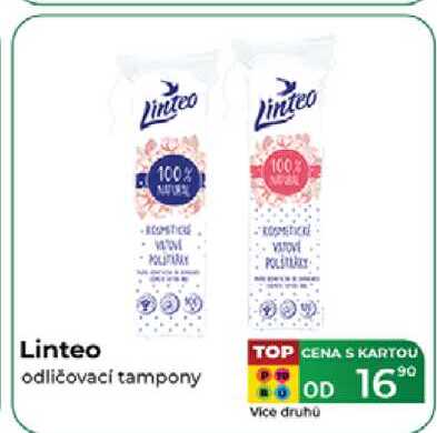Linteo odličovací tampony
