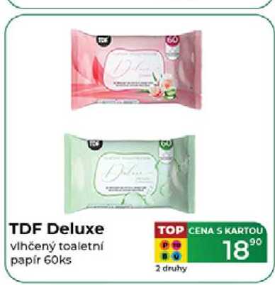 TDF Deluxe vlhčený toaletní papír 60ks  