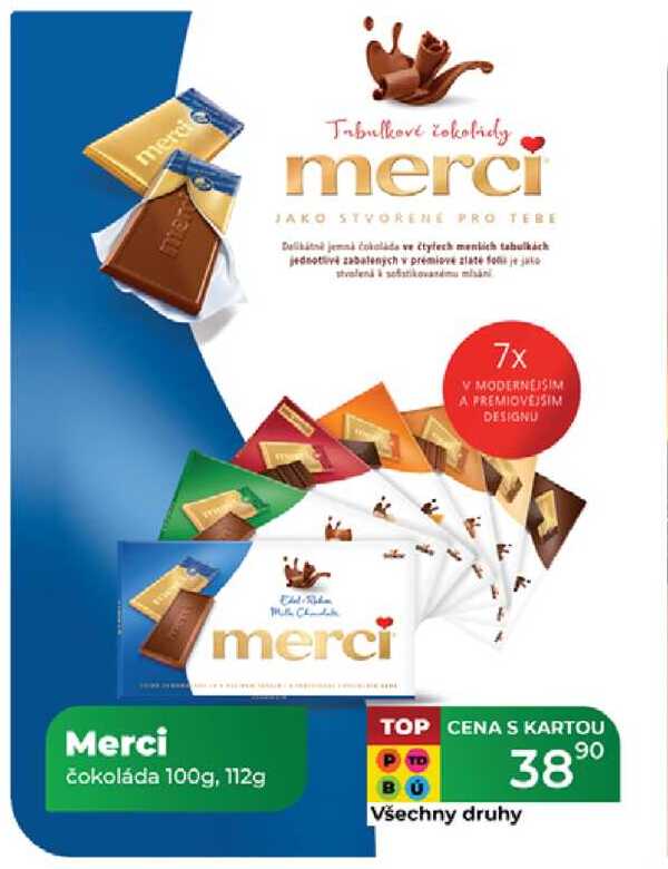 Merci čokoláda 100g, 112g 