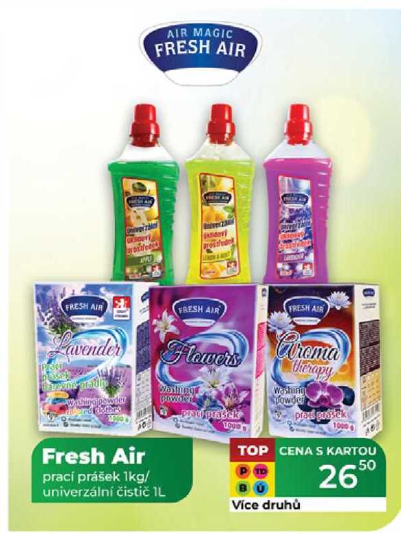Fresh Air prací prášek 1kg/ univerzální čistič IL 