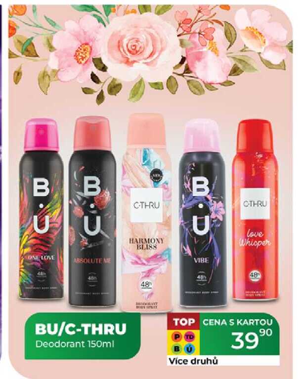 BU/C-THRU Deodorant 150ml 