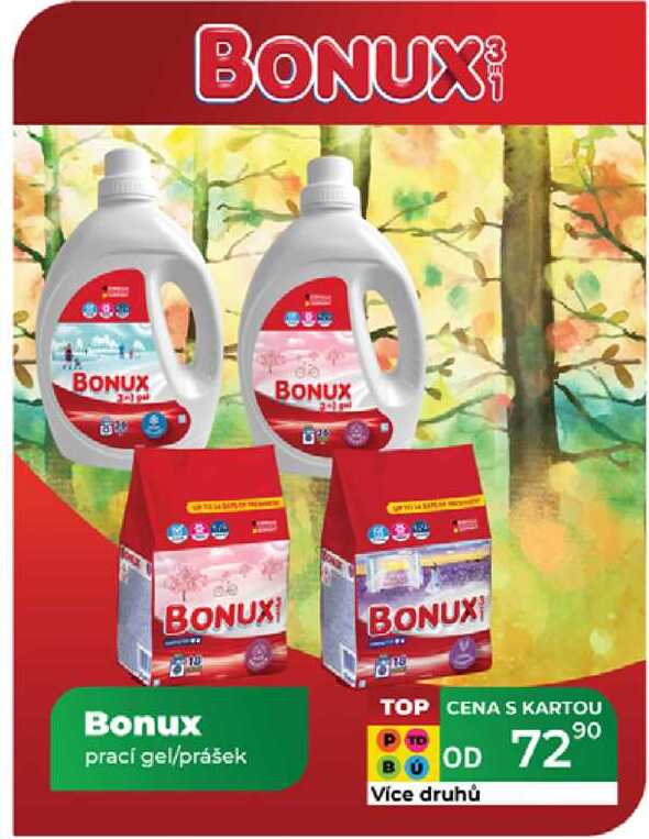 Bonux prací gel/prášek 