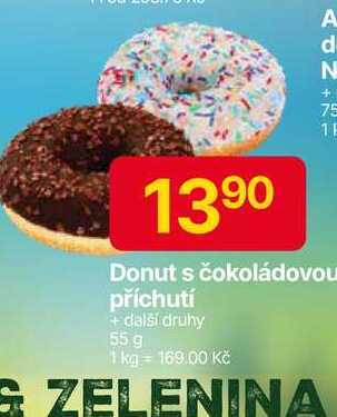 Donut s čokoládovou příchutí 55 g