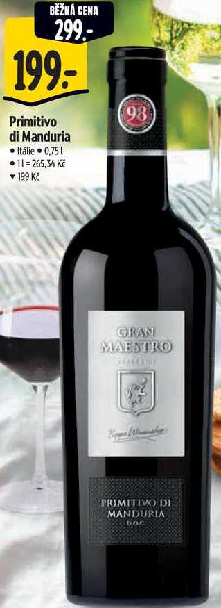 Primitivo di Manduria, 0,75 l