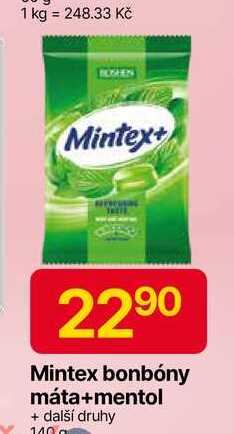 Mintex bonbóny 140 g 