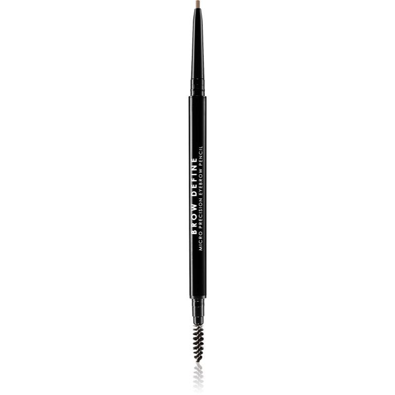 MUA Makeup Academy Brow Define precizní tužka na obočí s kartáčkem odstín Light Brown 0,3 g