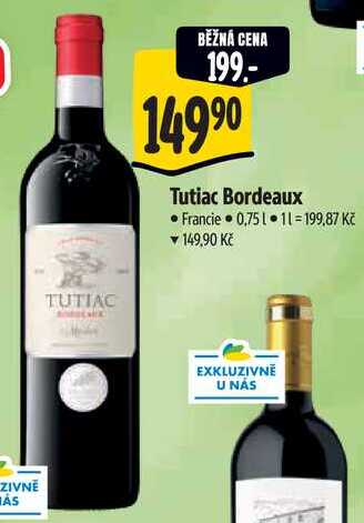 Tutiac Bordeaux, 0,75 l