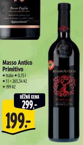 Masso Antico Primitivo, 0,75 l