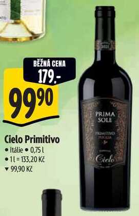 Cielo Primitivo, 0,75 l