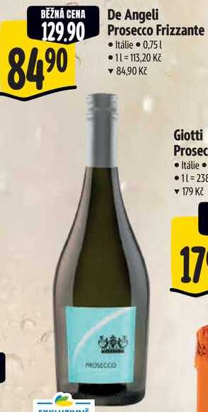 De Angeli Prosecco Frizzante, 0,75 l